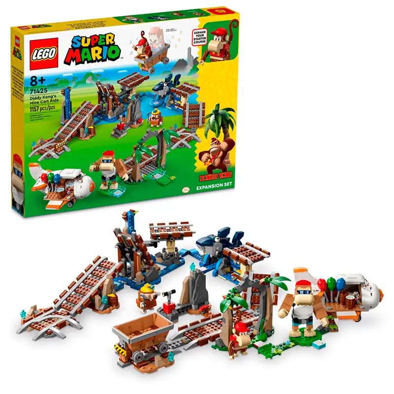 Lego Super Mario Bros 71425 Set De Vagon  Miner De Diddy Kong