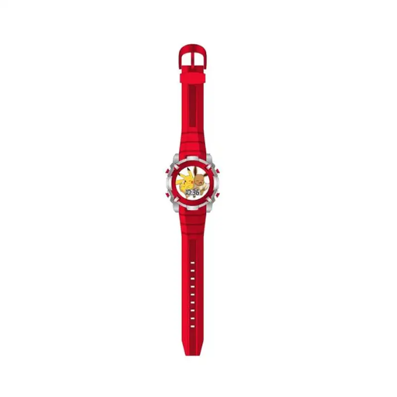 Boing Toys Pokémon Pok4352 Reloj Parpadeante Lcd Rojo Marco De Metal