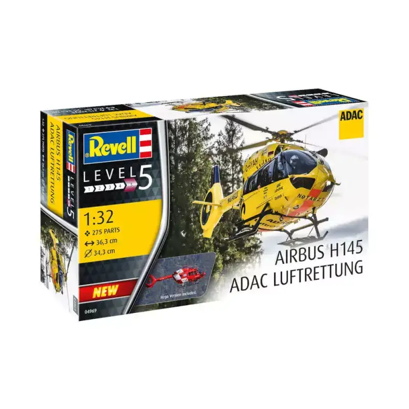 Revell Model 04969 Helicoptero H145 Adac/Rega Escala 1:32
