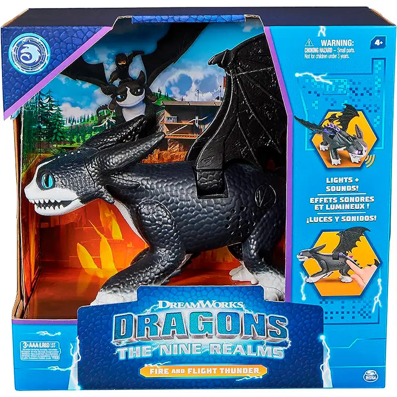 Boing Toys Spin Master 6067442 Dragón Trueno Luces Y Sonido