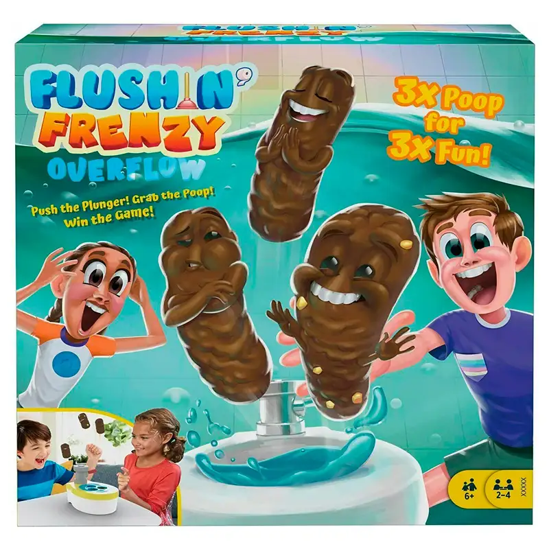 Mattel Games Gnd67 Juego De Mesa Destapa Y Atrapa Over Flow
