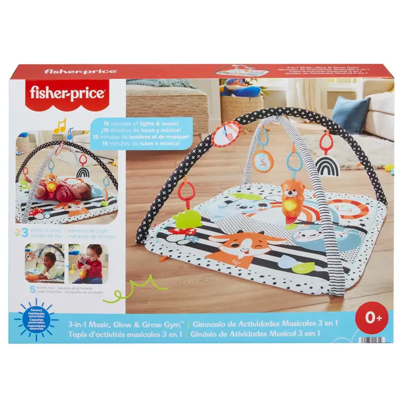 Mattel Fisher Price Hbp41 Gimnasio De Actividades Musicales 3 En 1 Refresh