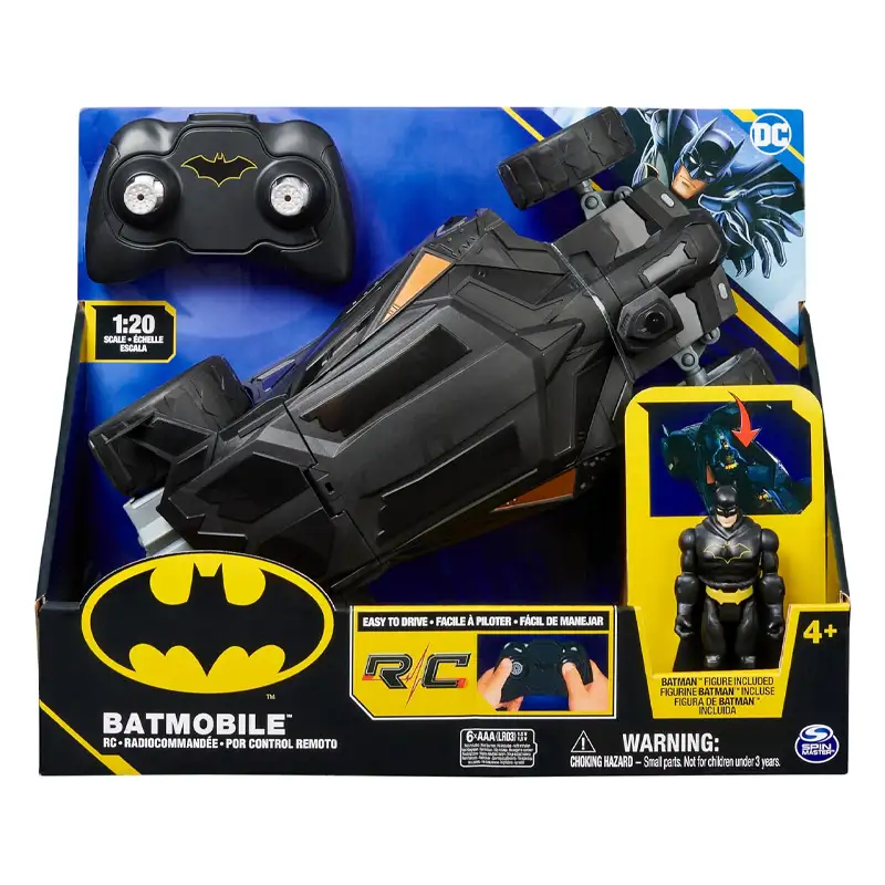 Spin Master Dc Comics 6065425 Figuras Batman Rc Batimovil 1:20