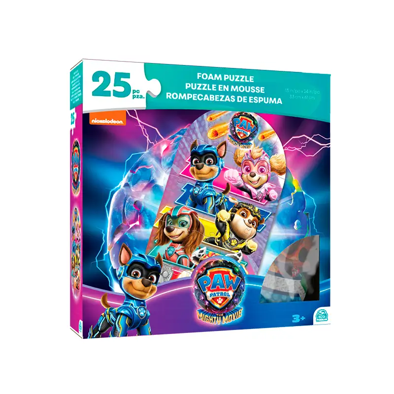 Spin Master Paw Patrol 6067936 Mighty Movie Rompecabezas De Espuma 25 Pzs