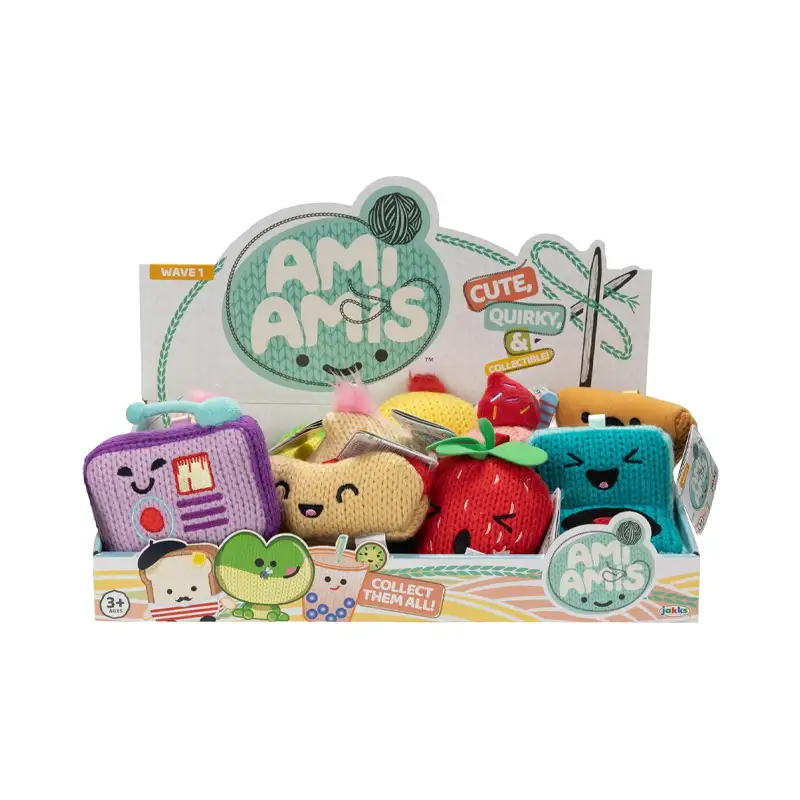 Jakks Pacific 718054-Pq Ami Amis Set Mini Peluches Coleccionables Surtido