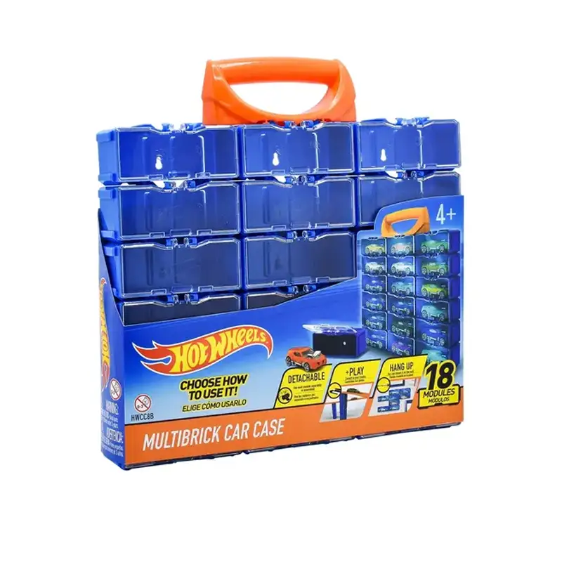 Mattel Hot Wheels Hwcc8B Estuche Para Auto Multibrick 18 Autos