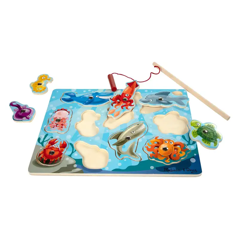 Melissa & Doug  13778 Rompecabezas Y Juego De Pesca Magnético