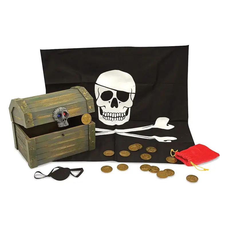 Melissa & Doug 12576 Cofre De Madera De Pirata