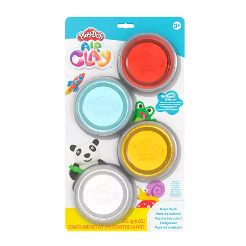 Hasbro 09110 Play-Doh Air Clay Paquete De 4 Tarros Pequeños