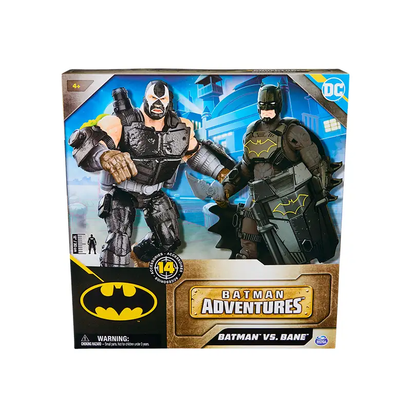 Spin Master Dc Comics 6069225 Set de Figuras De Batman Vs Bane de 12 Plg