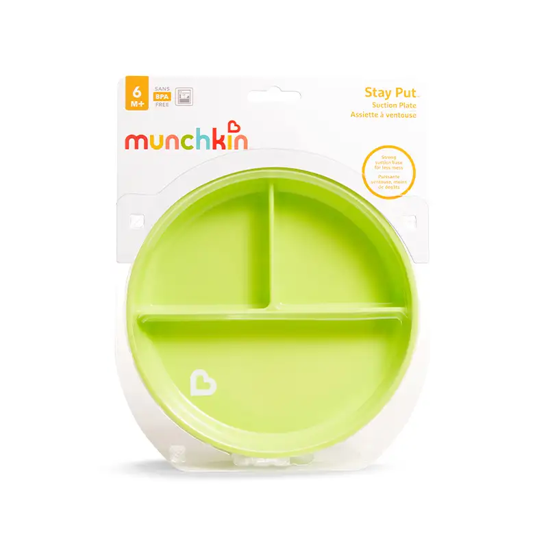Munchkin 27160 Plato Antiderrame con base y Succion