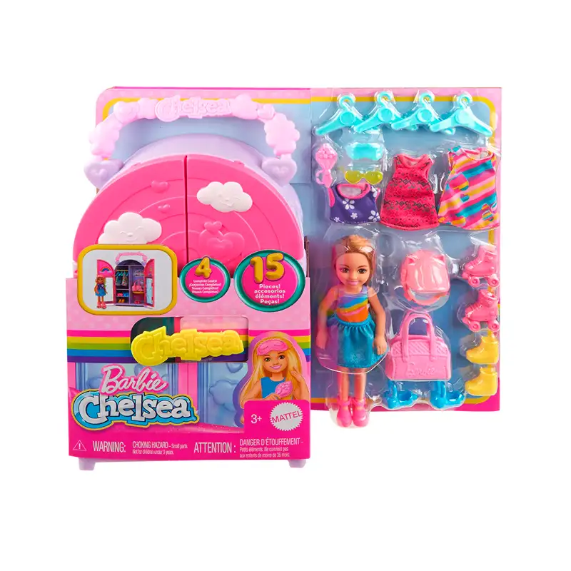 Mattel Barbie Hxn03-0 Muñeca Chelsea Set De Closet