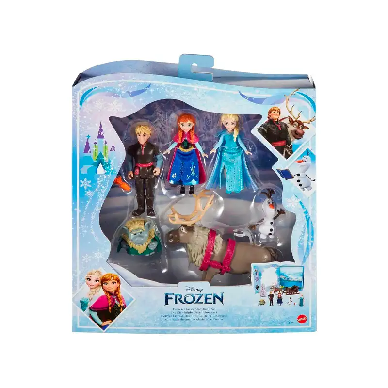 Mattel Disney Princesas Hlx04 Frozen Historias Pack De 6 Figuras