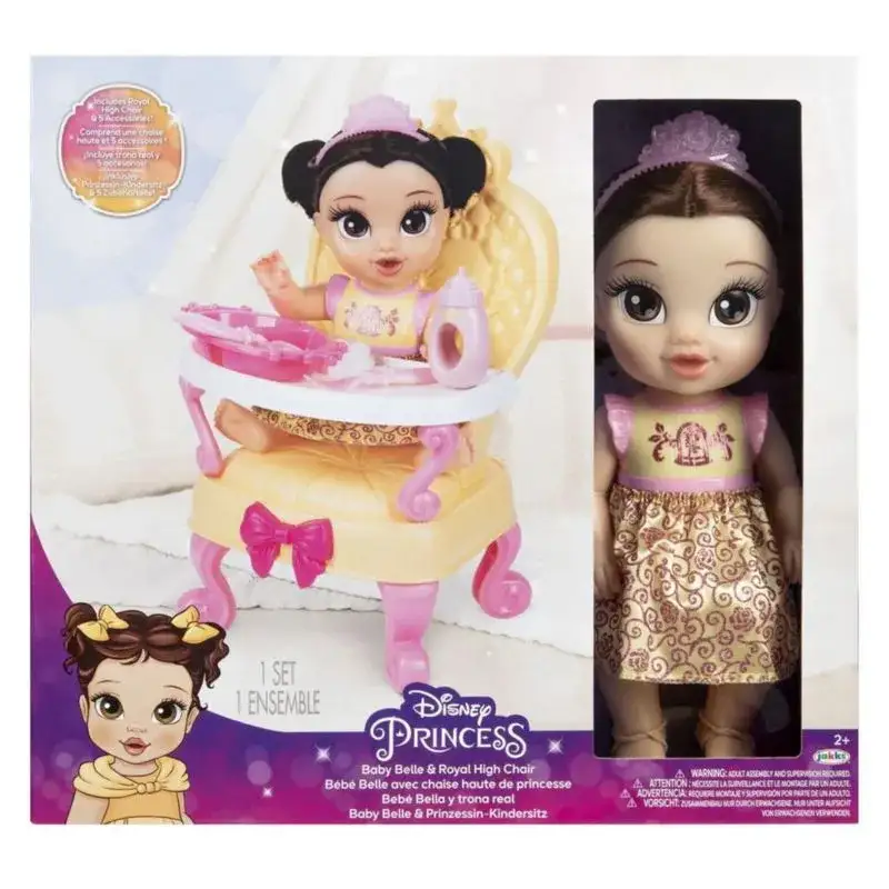 Jakks Pacific Disney Princesas 212384 Muñeca Bebé Surtida Con Accesorios Y Silla
