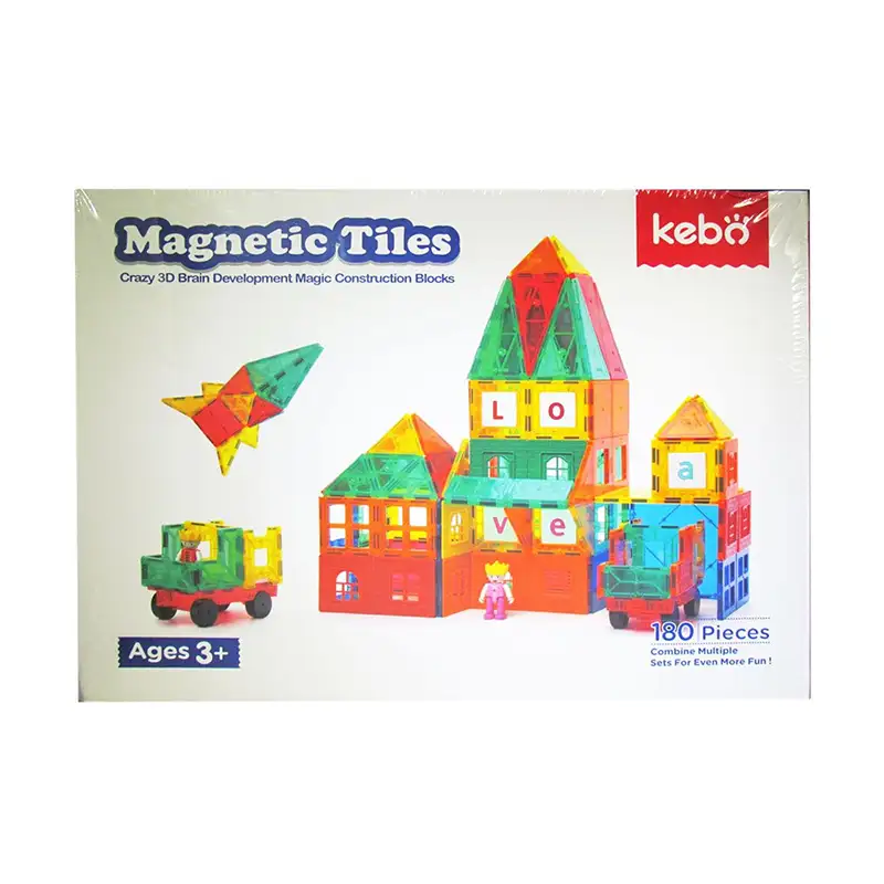 Kebo Magnetic Tiles Kbm-180 Castillo Princesas 180 Pcs