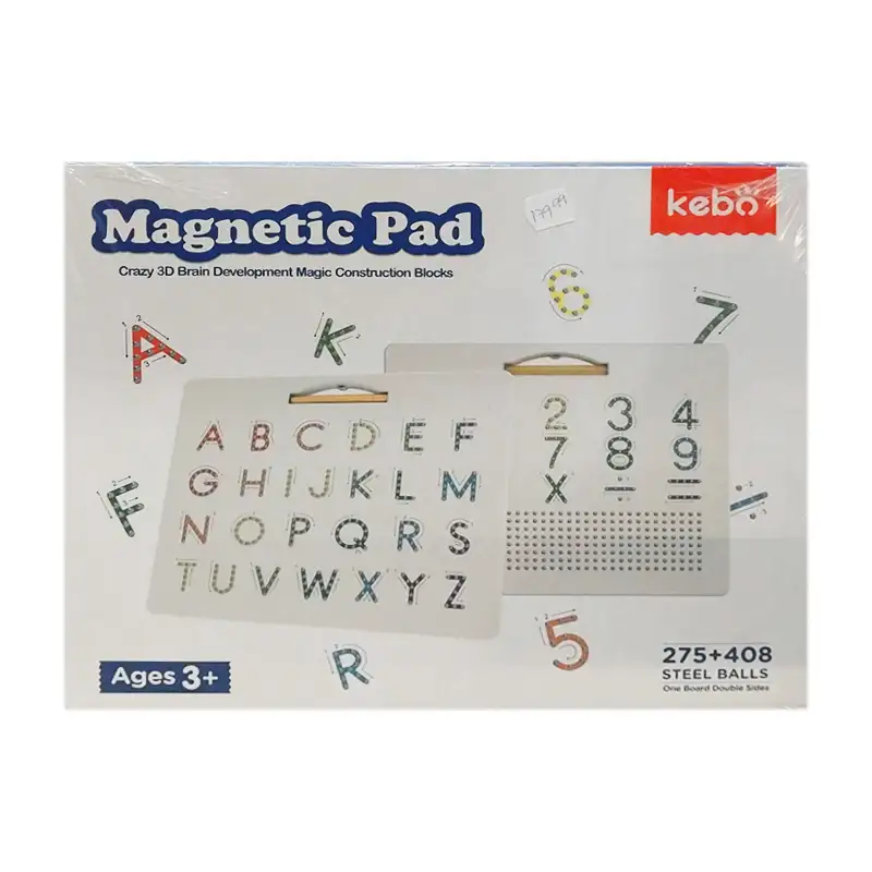 Kebo Magnetic Tiles Kbgz-683B Tabla Alfa-Numerico