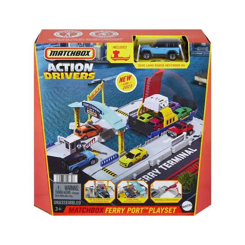 Mattel Matchbox Hmh29 Playset De Accion Puerto De Ferry