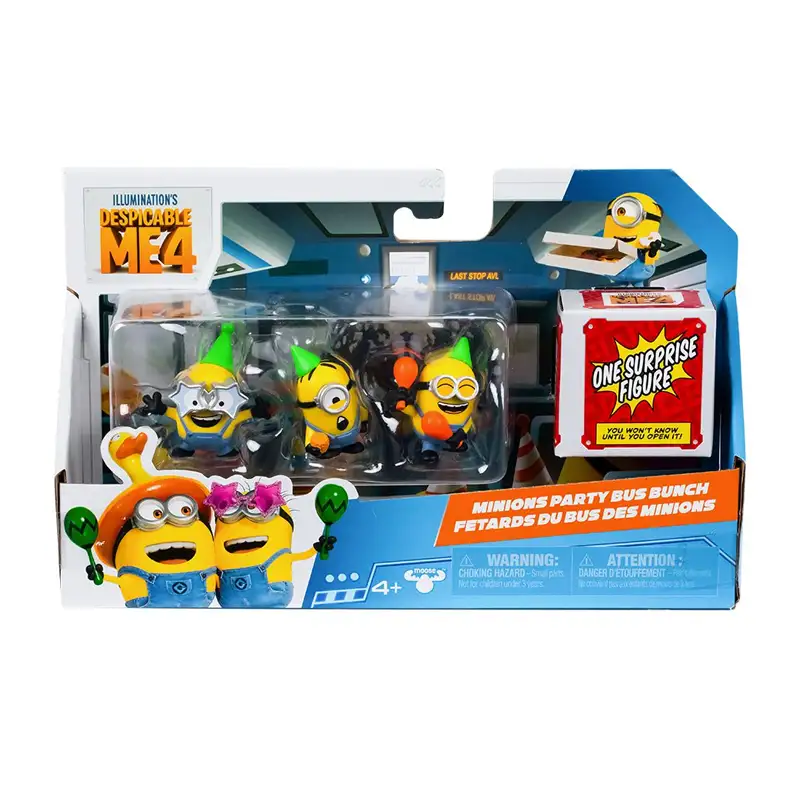 Moose Mi Villano Favorito 4 59273 Minions Set De 4 Figuras Coleccionable 2Plg  Surtido