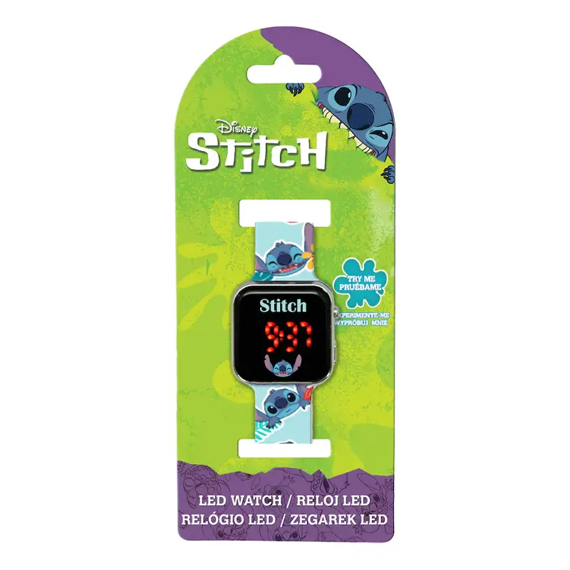 Boing Toys Disney Las4039 Reloj Stitch Led Azul