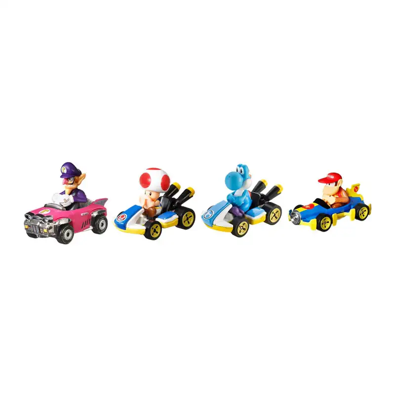 Mattel Hot Wheels Gwb36 Vehiculo De Colección Mario Kart Pack 4 Surtido