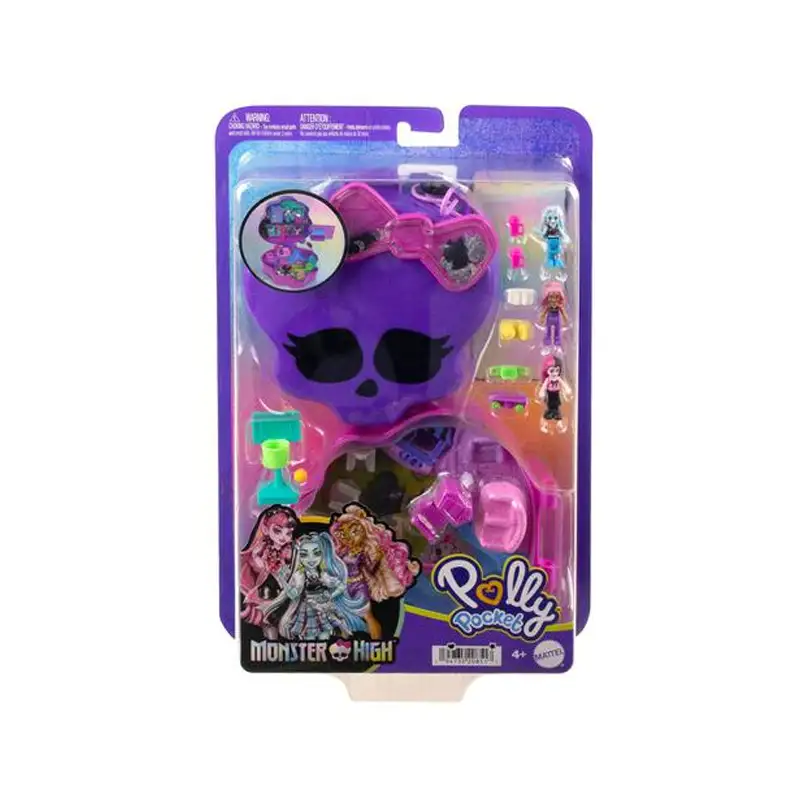 Mattel Polly Pocket Hvv58 Play Set Monster High Con Accesorios