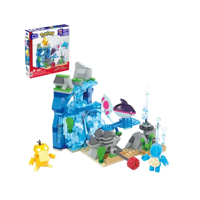 Mattel Mega Construx Hxf79  Pokémon Play Set Aventura Acuatica