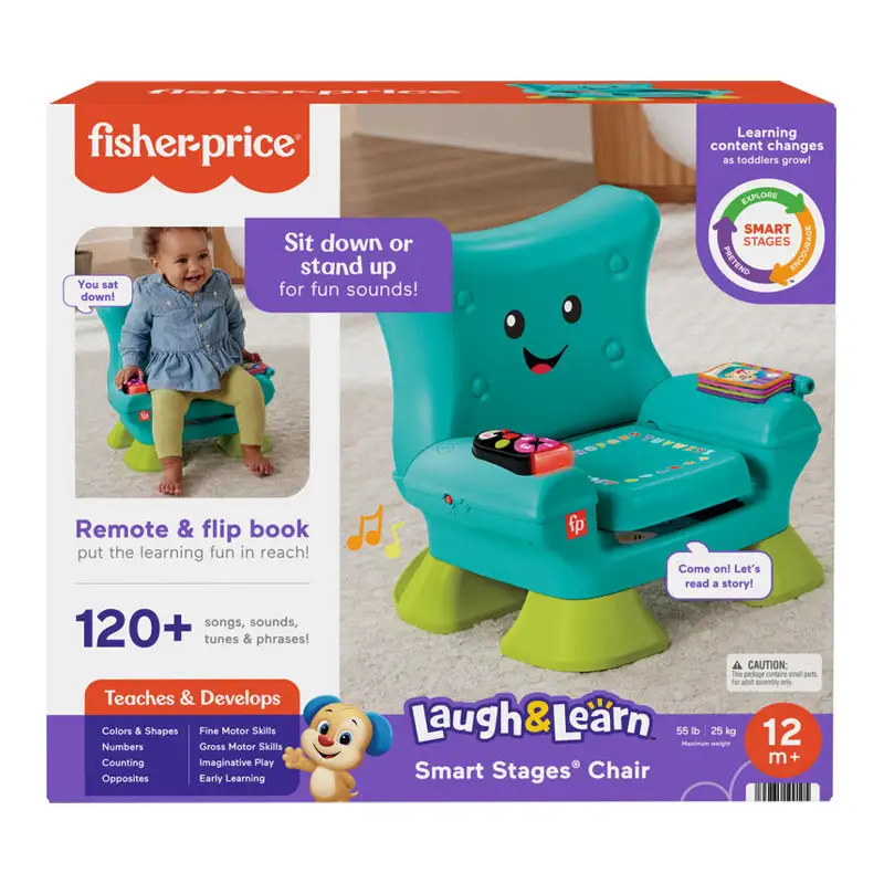 Mattel Fisher Price Hyp36 Juguete Para Bebe Silla De Aprendizaje Musical
