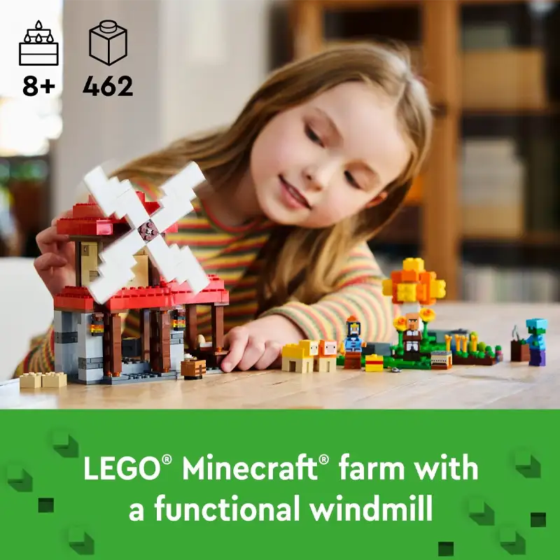 Lego Minecraft 21262 La Granja De Molinos De Viento