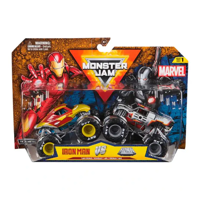 Spin Master Monster Jam 6070555 Set De Vehiculos Minis Marvel Versus X 2 Surtido