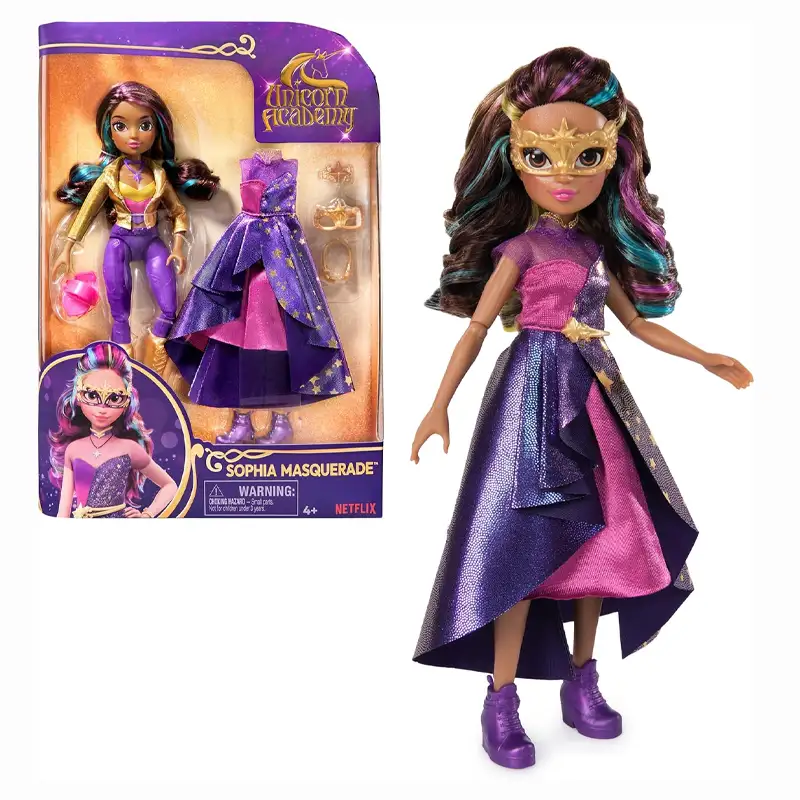 Spin Master Unicorn Academy 6069399 Muñeca Sofía Baile Con Máscara