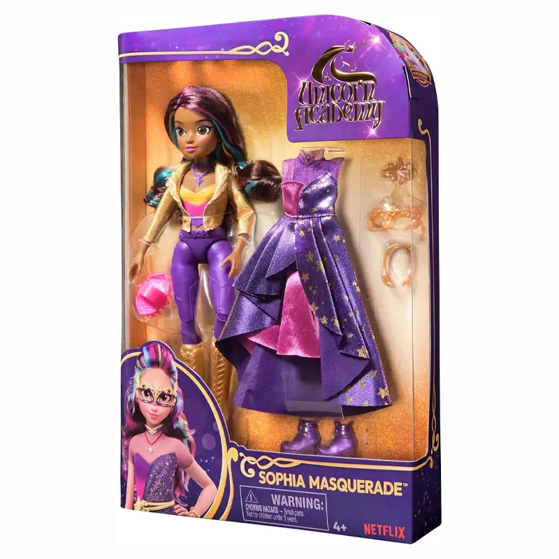 Spin Master Unicorn Academy 6069399 Muñeca Sofía Baile Con Máscara