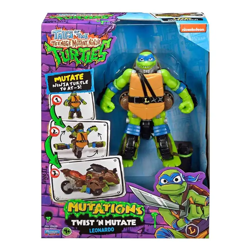 Playmates Toys Tortugas Ninja 84290 Tmnt Movie Figura Mutante Con Vehículo