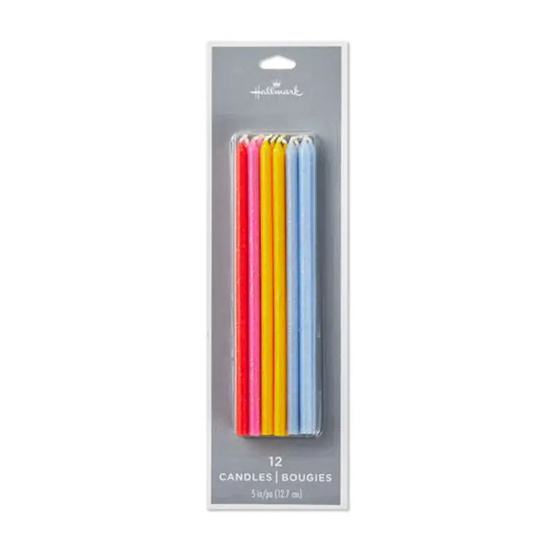 Hallmark  Hm-Vl-Mgld12H  Velas Para Cumpleaños 12Pc Glitter