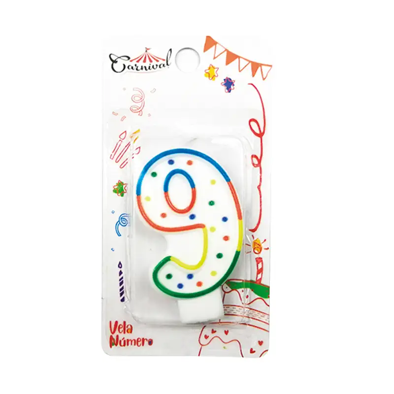 Carnival Ca-Vl-D9  Velas De Numero S8