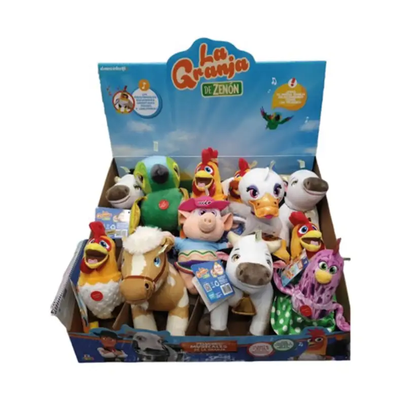 Granja De Zenon  8036 Peluches Musicales 20 Cm Surtido