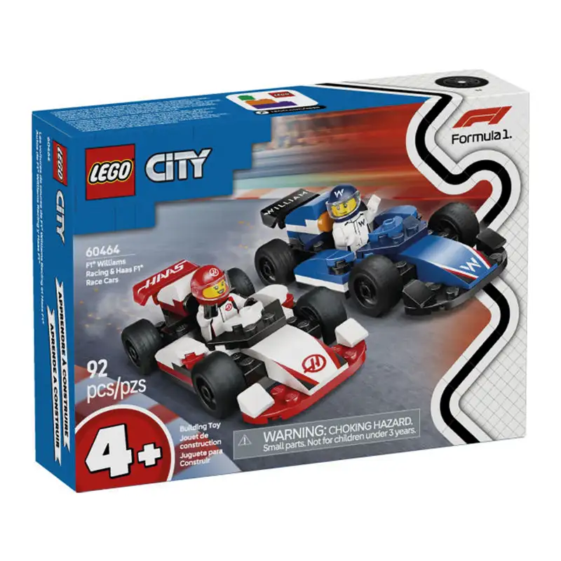 Lego City 60464 F1 Williams Racing Y Haas F1