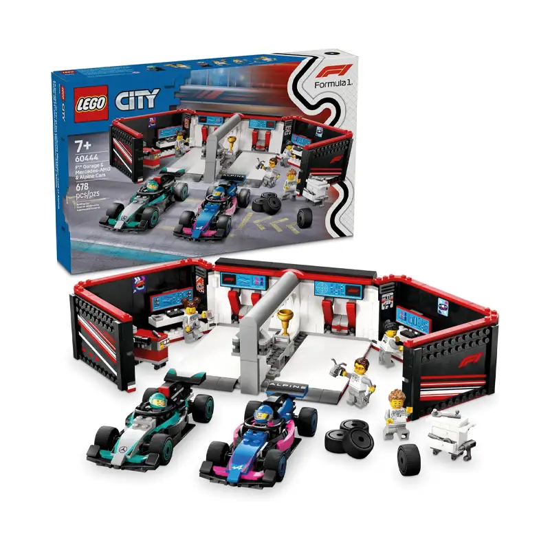 Lego City 60444 Garaje De F10 Y Vehiculo Mercedes-Amg Y Alpine