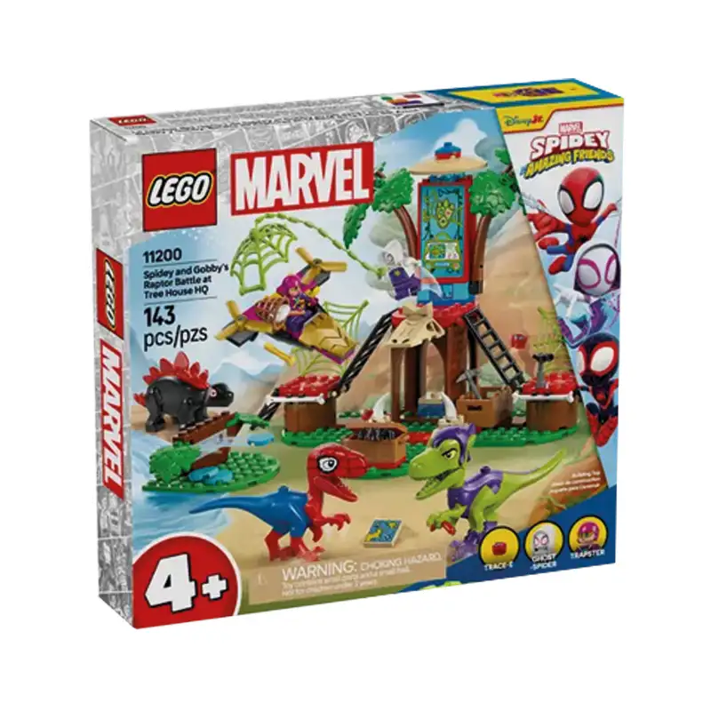 Lego Marvel 11200 Batalla De Raptores Entre Spidey Y Gobby En La Sede De Tree House