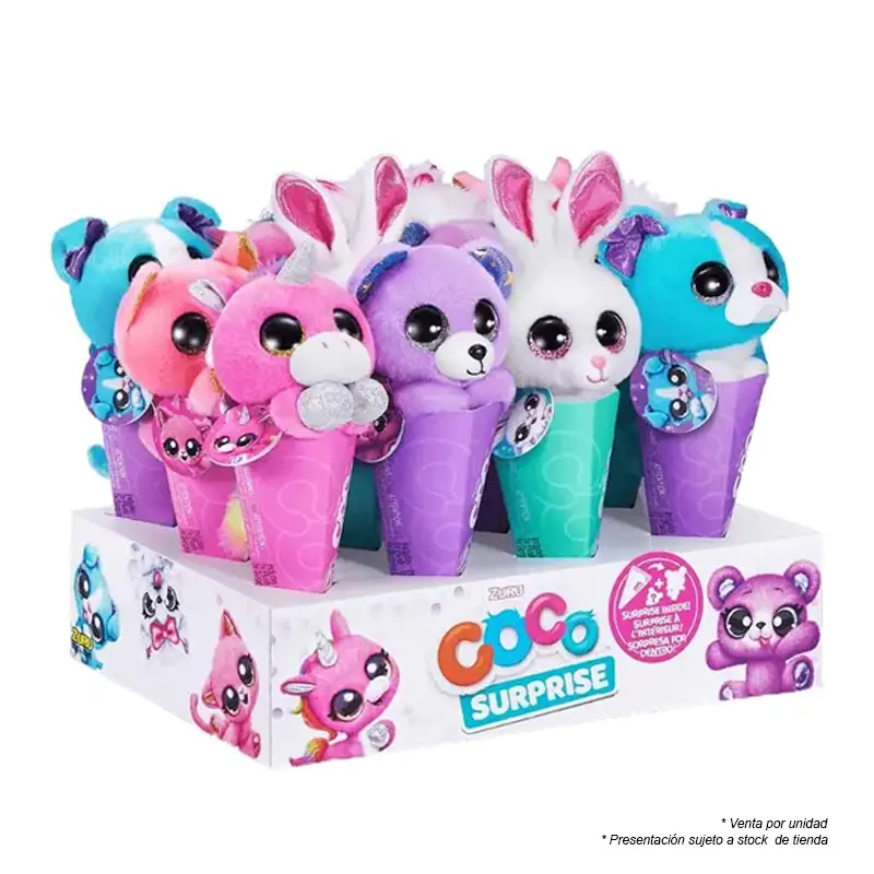 Zuru Coco 9601Sq1-2023 Peluches Cones Surprise S1 Surtido