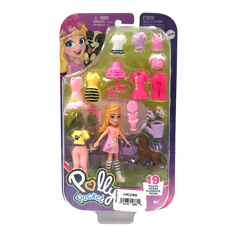 Mattel Polly Pocket Hkv88 Paquete De Modas Mediano Surtido