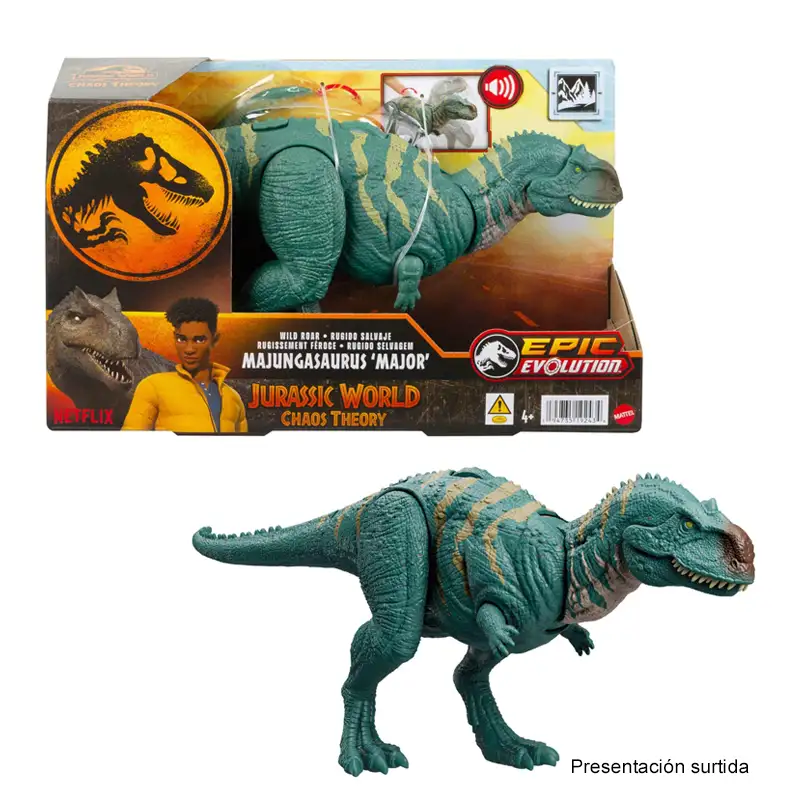 Mattel Jurassic World Rebirth Jgb87 Dinosaurio Rugido Salvaje Surtido