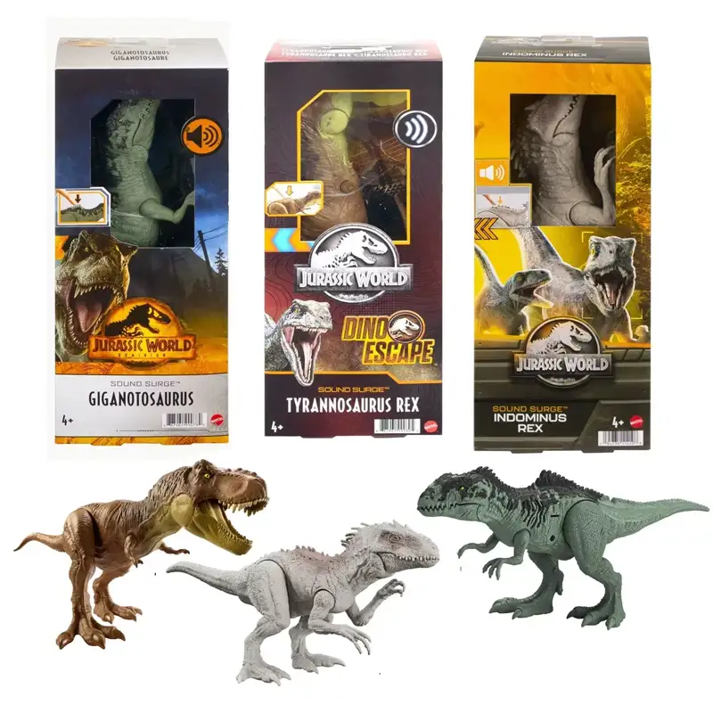 Mattel Jurassic World Rebirth Jgm12 Dinosaurio Figura 12 Plg S1 Con Sonido Surtido