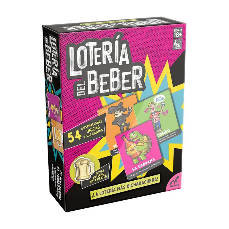 Novelty Jca-4431 Juego De Mesa Loteria De Beber Juego De Fiesta