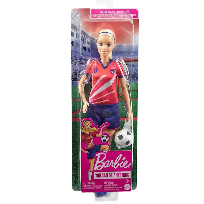 Mattel Barbie Hcn17 Muñeca Jugadora De Futbol