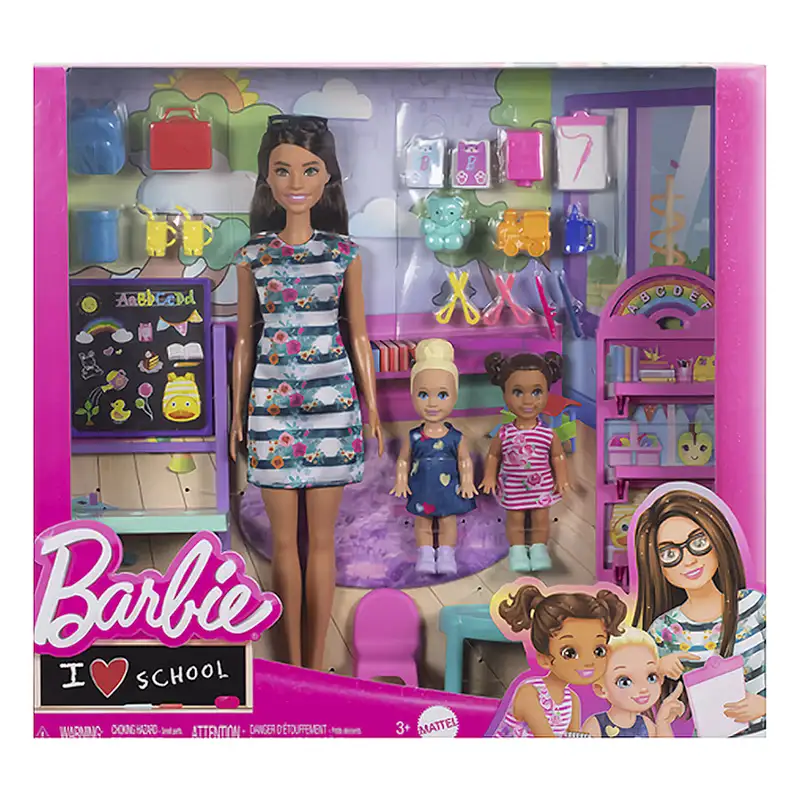 Mattel Barbie Hrg85 Muñeca Escuela Infantil Con Accesorios