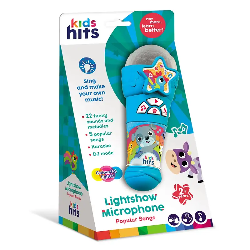 Kids Hits Kh16-004 Microfono Con Sonido Y Luces