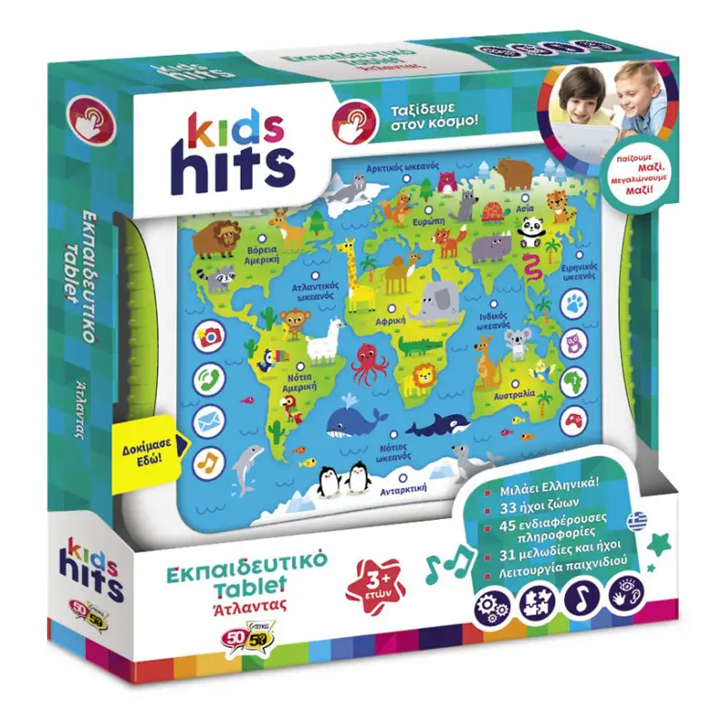 Kids Hits Kh01-001 Tablet Atlas Animales Interactivo