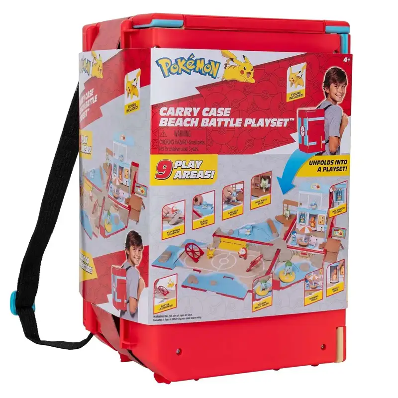 Jazwares Pokémon Pkw3424 Maletín De Juego Ciudad De Batalla