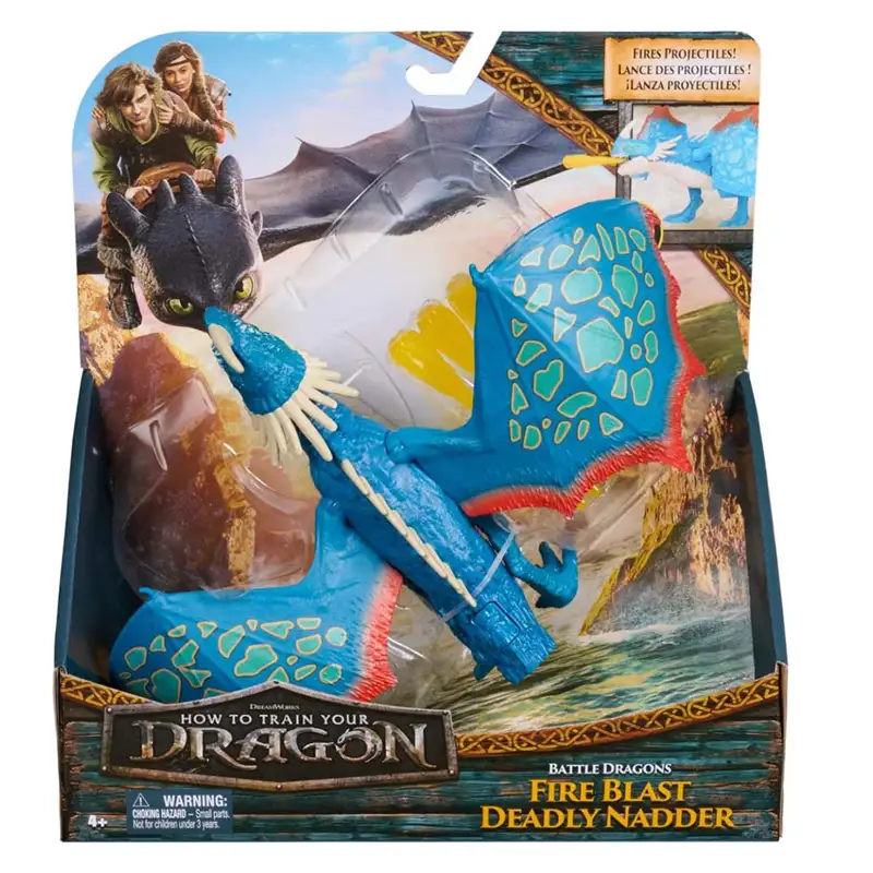Spin Master Cómo Entrenar A Tu Dragón 6072591 Figura De Batalla Live Action 4 Con Efectos