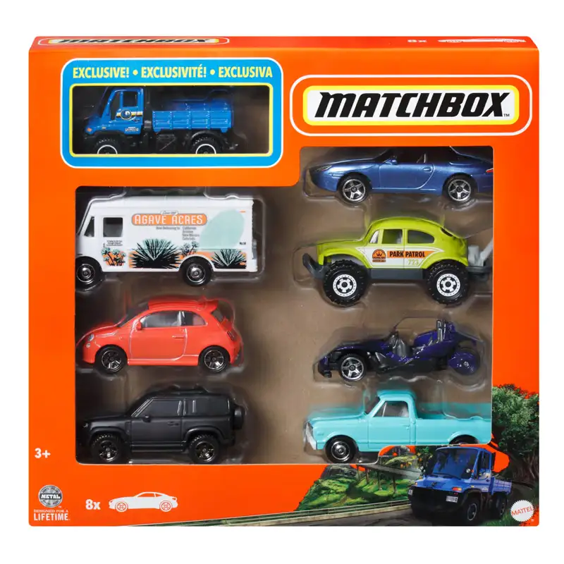 Mattel Matchbox Hvr81 Pack 8 Vehiculos 1.64 Surtido